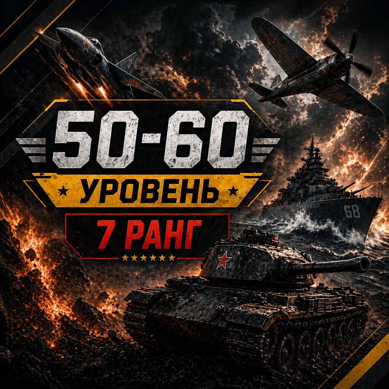 War Thunder 50-60 уровень