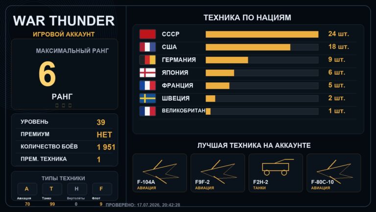 6 ранг x1 / 5 ранг x6