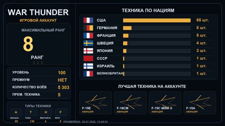 8 ранг x9 / 7 ранг x18
