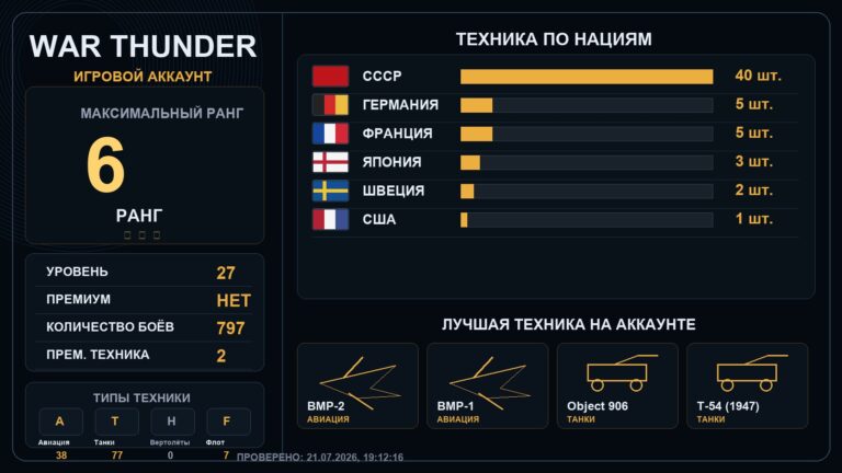 6 ранг x1 / 5 ранг x6