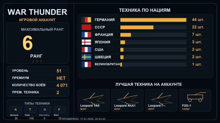 6 ранг x6 / 5 ранг x4