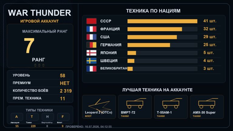 7 ранг x4 / 6 ранг x14