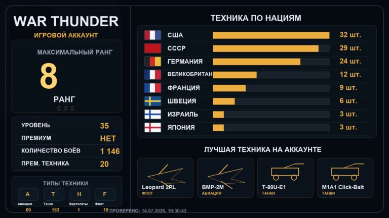 8 ранг x1 / 7 ранг x8