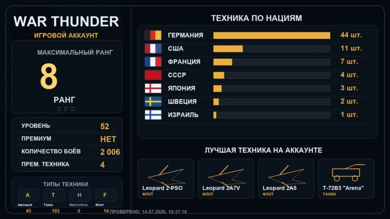8 ранг x3 / 7 ранг x6