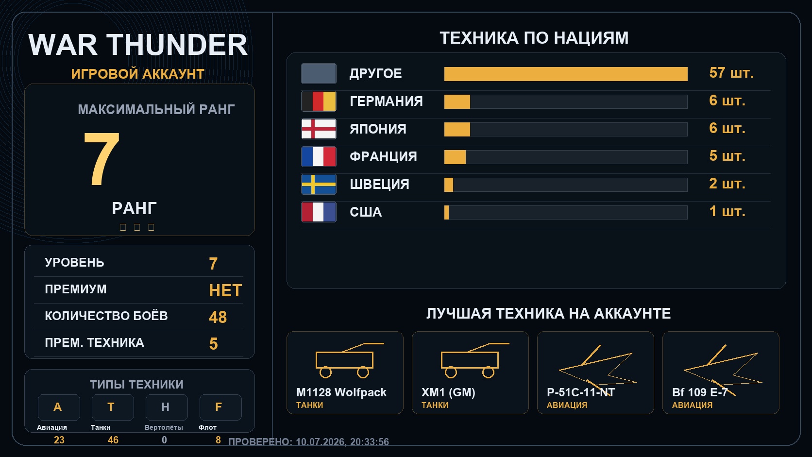 7 ранг x1 / 6 ранг x1