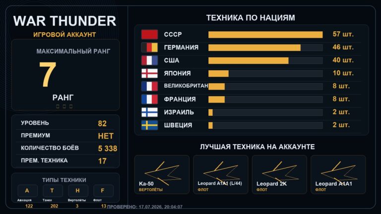 7 ранг x5 / 6 ранг x11
