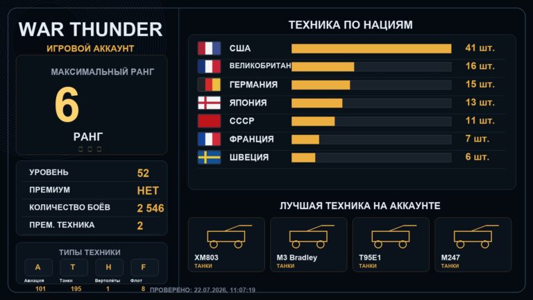 6 ранг x7 / 5 ранг x13