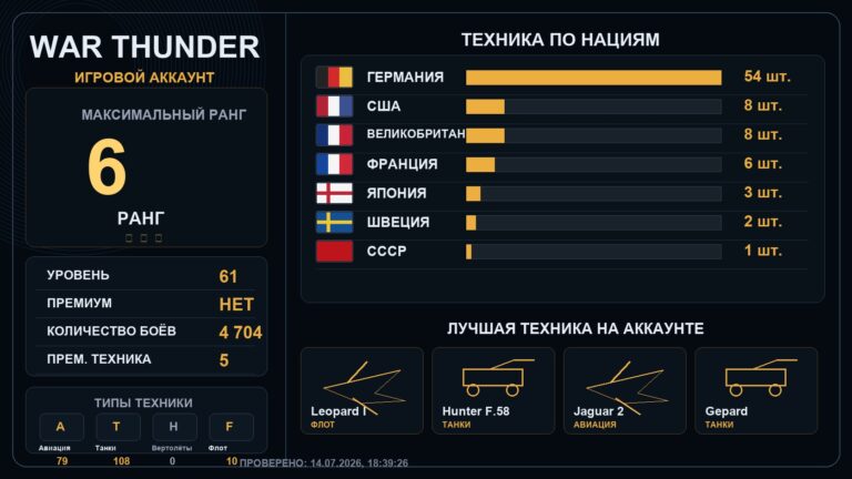 6 ранг x5 / 5 ранг x10