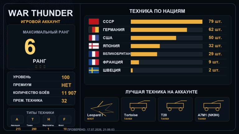 6 ранг x1 / 5 ранг x16