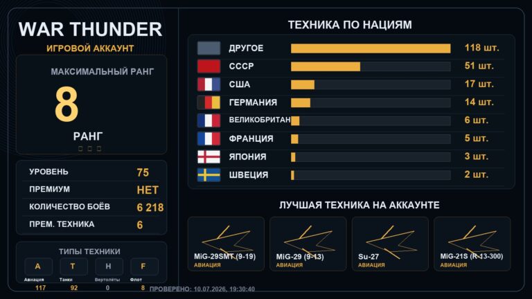 8 ранг x3 / 7 ранг x6