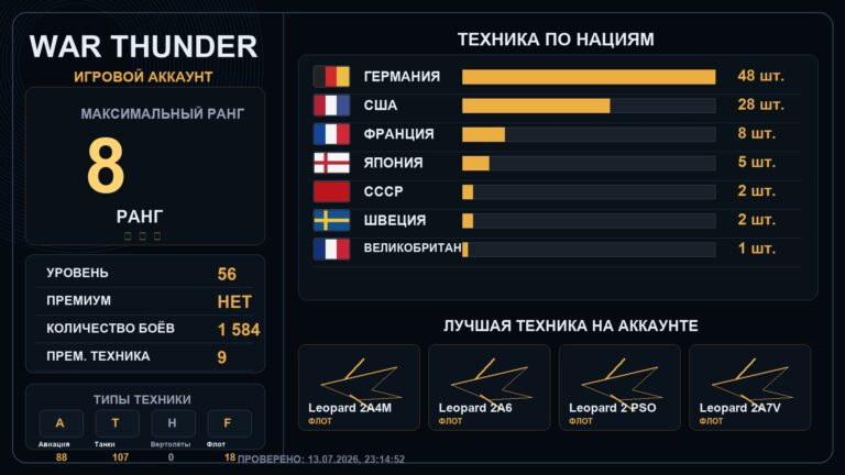 8 ранг x6 / 7 ранг x5