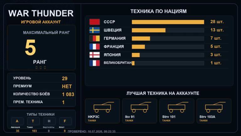 5 ранг x6 / 4 ранг x4