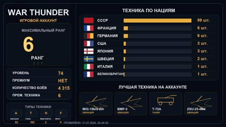 6 ранг x15 / 5 ранг x18