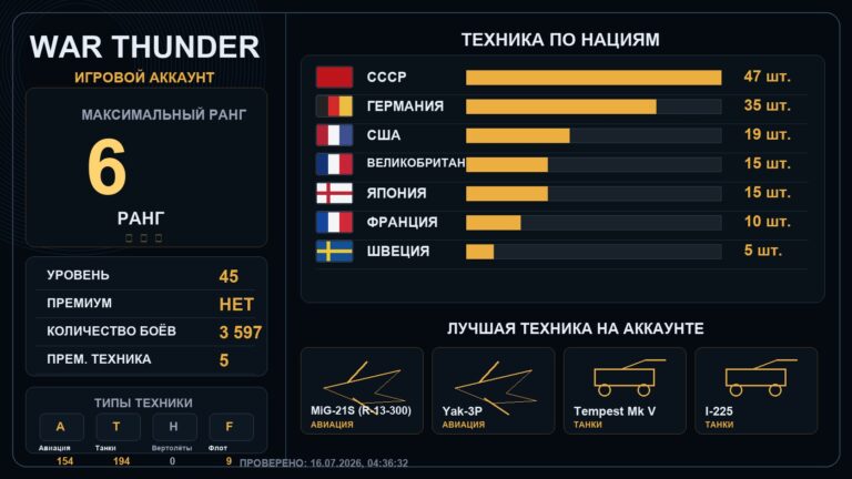 6 ранг x1