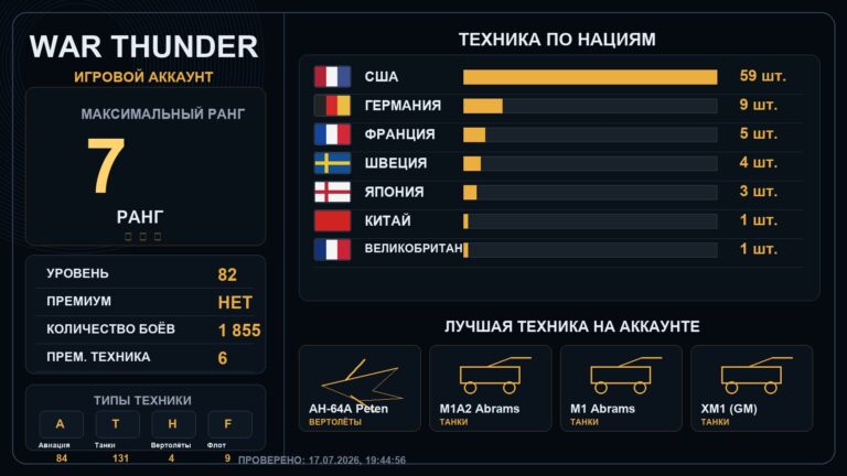 7 ранг x6 / 6 ранг x10