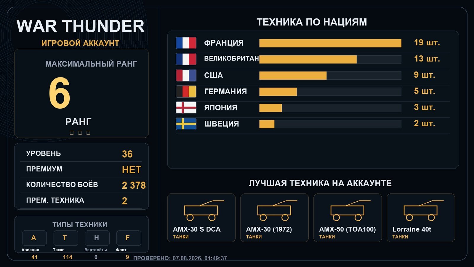 6 ранг x1 / 5 ранг x5