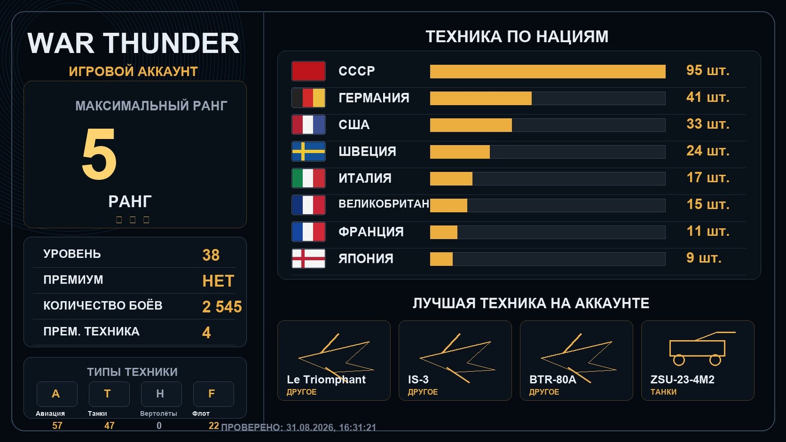 5 ранг x6 / 4 ранг x10