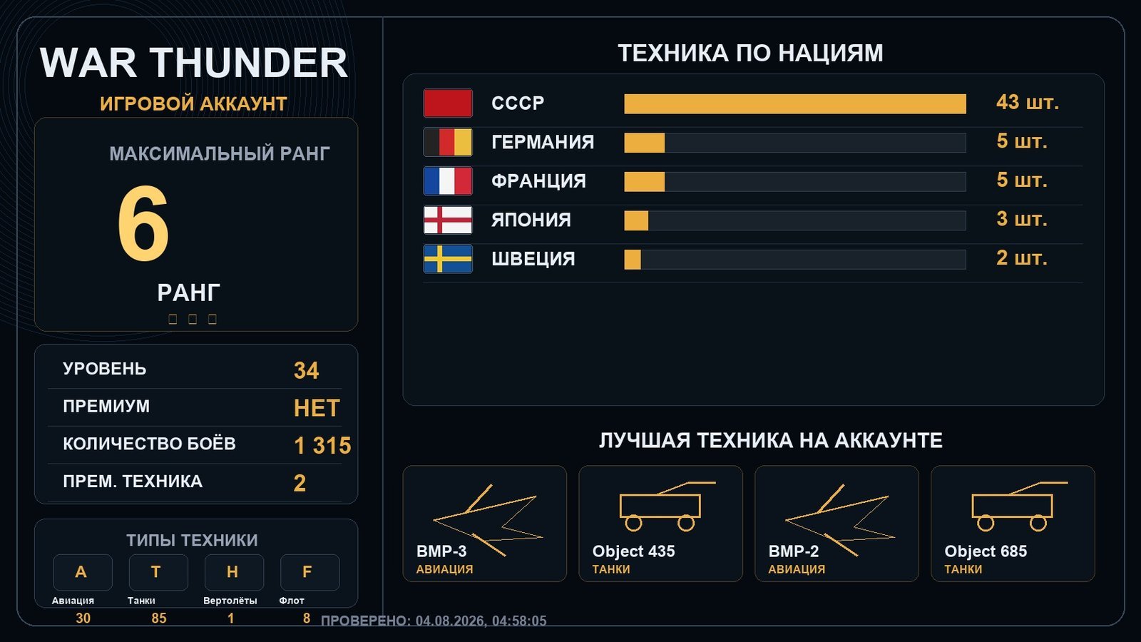 6 ранг x7 / 5 ранг x9