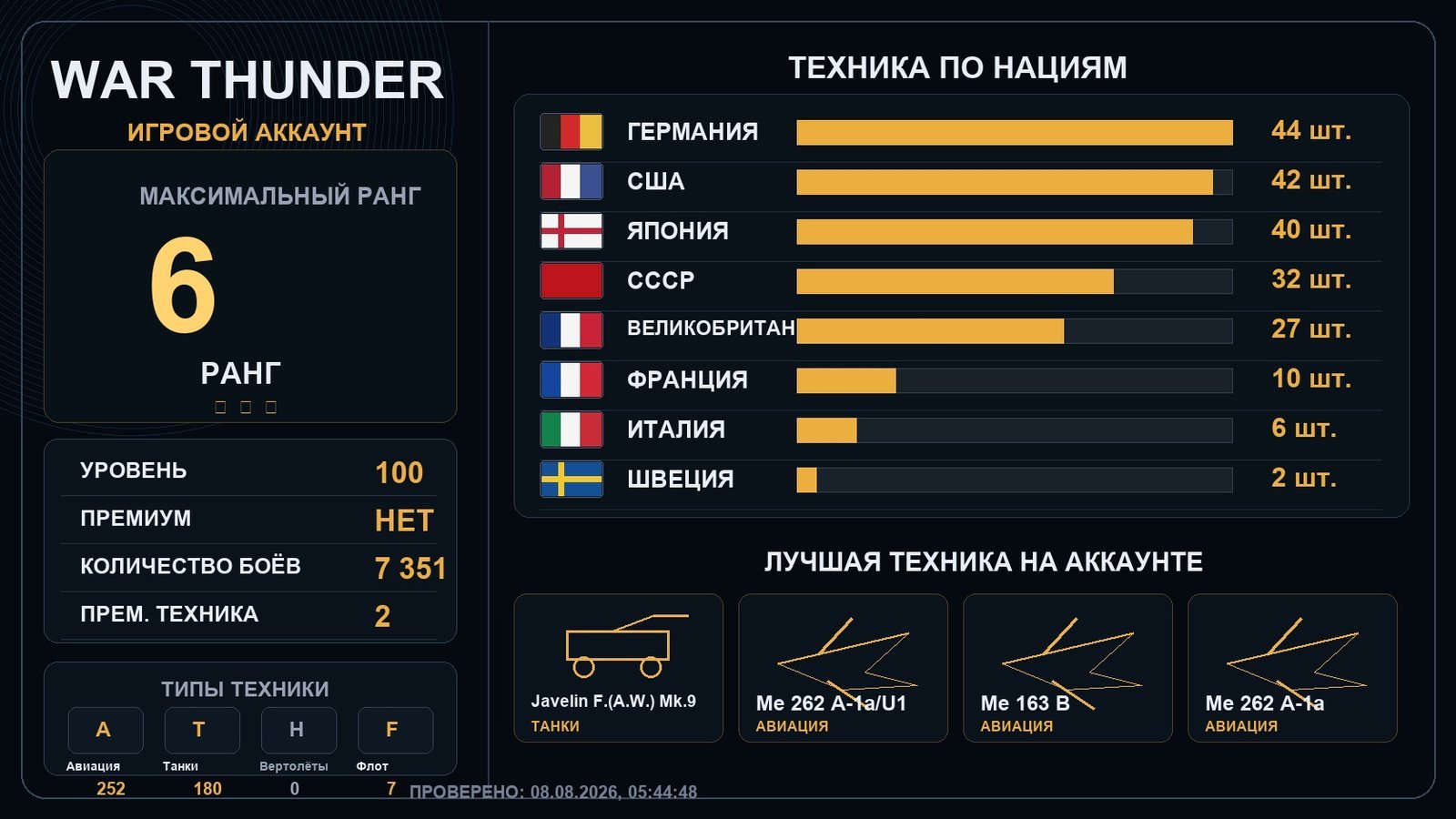 Rank 6 x1 / Rank 5 x16