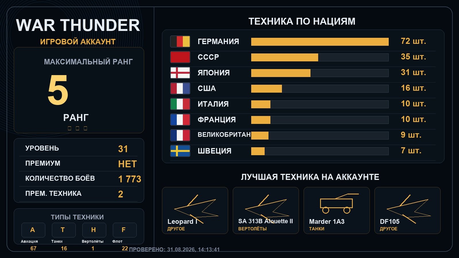 5 ранг x6 / 4 ранг x10