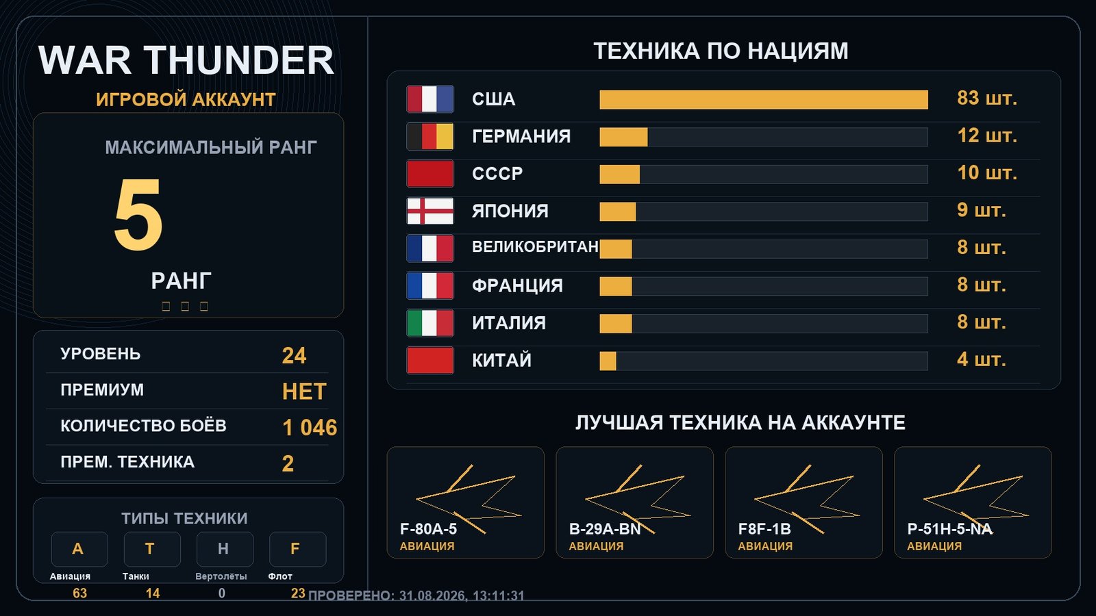 Rank 5 x1 / Rank 4 x9