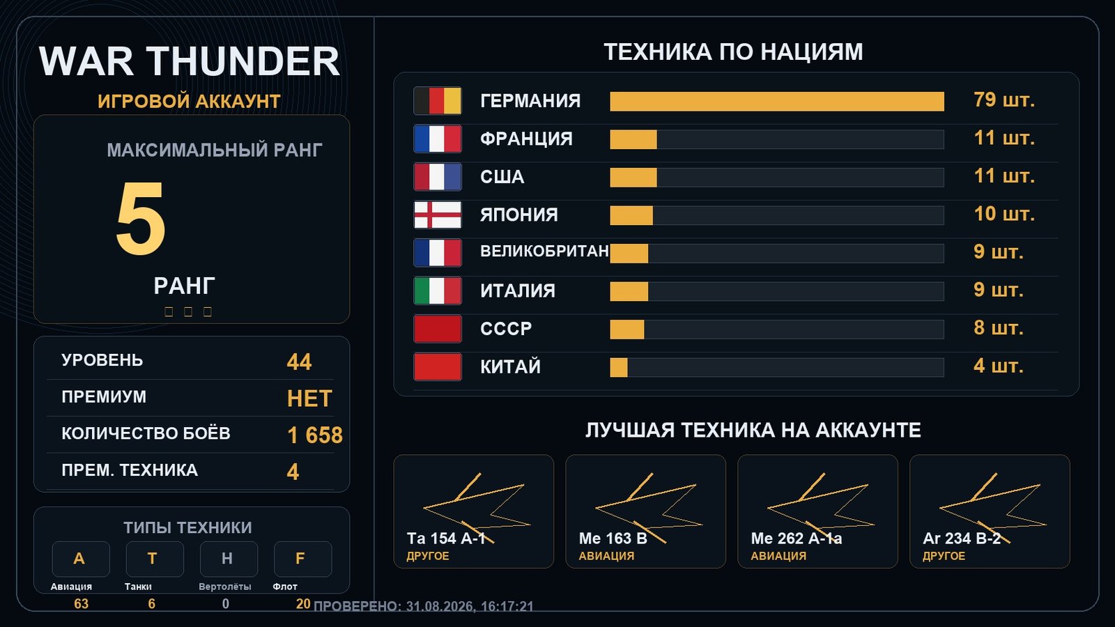 5 ранг x4 / 4 ранг x17