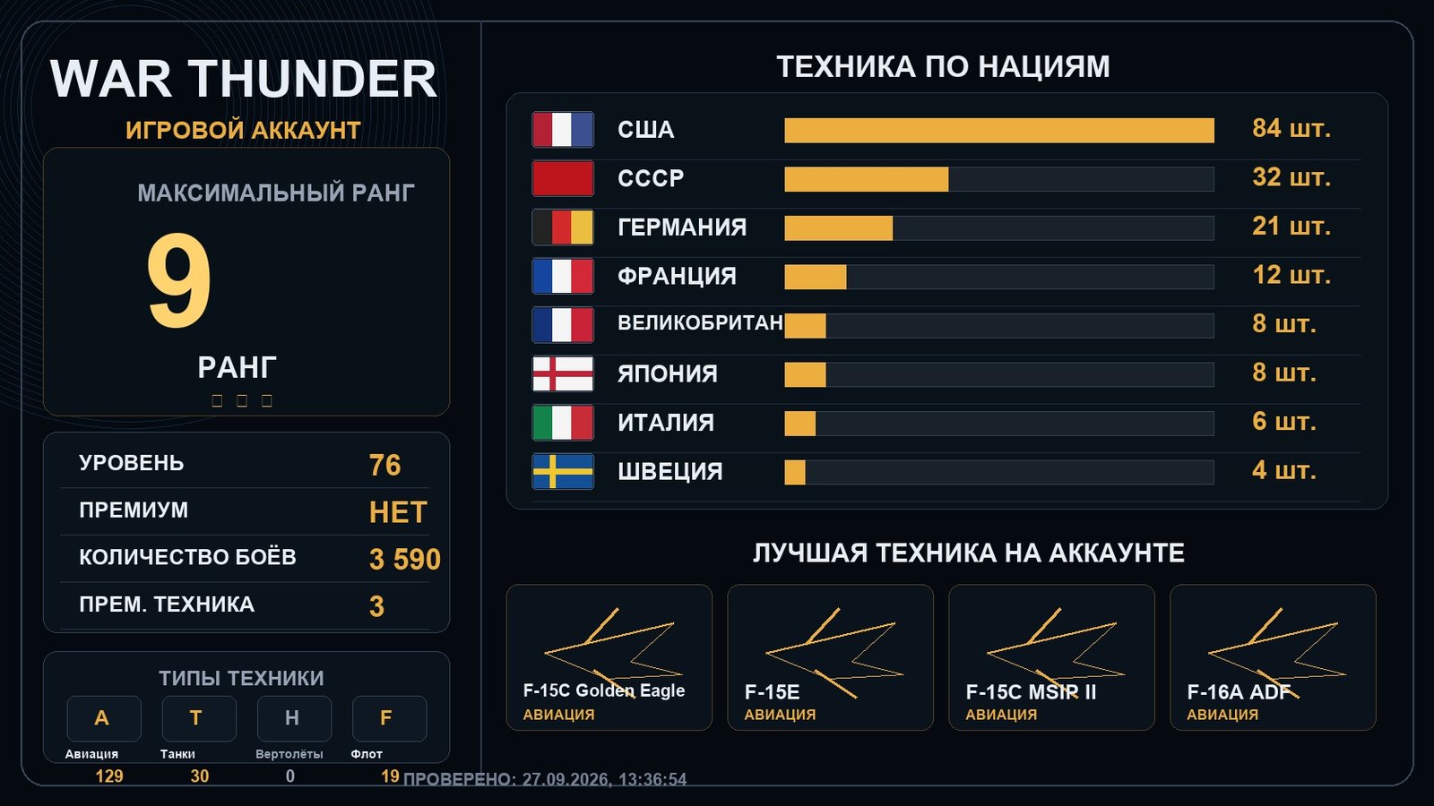 9 ранг x1 / 8 ранг x9